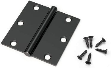 KNOBWELL 24 Packs Matte Black Door Hinges