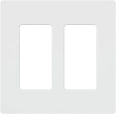 Lutron Claro 2 Gang Decorator-Rocker Wallplate