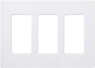 Lutron Claro 3 Gang Decorator-Rocker Wallplate
